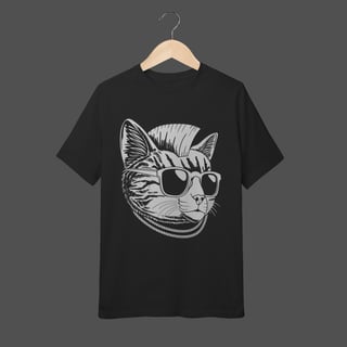 Nome do produto Camiseta Infantil (10 a 14) | Punk Cat