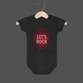 Nome do produto Body Infantil | Let's Rock