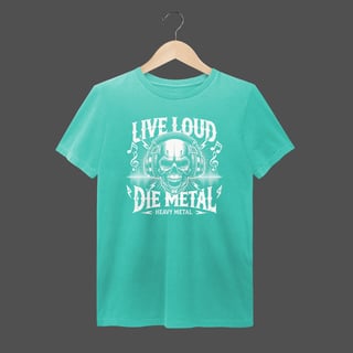 Nome do produto Camiseta Estonada | Live Loud - Die Metal
