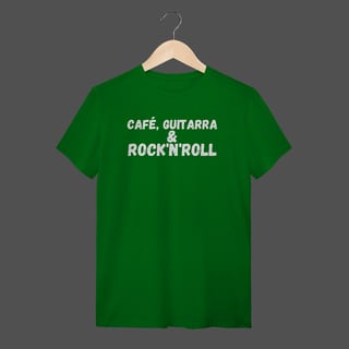 Nome do produto Camiseta Quality | Café, Guitarra & Rock'N'Roll