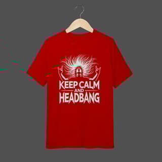 Nome do produto Camiseta Infantil (10 a 14) | Keep Calm And HeadBang