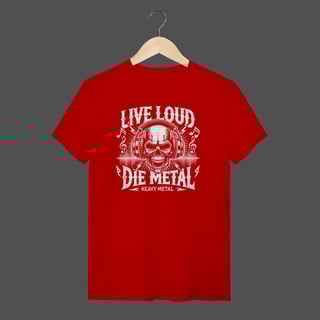 Nome do produto Camiseta Quality | Live Loud - Die Metal