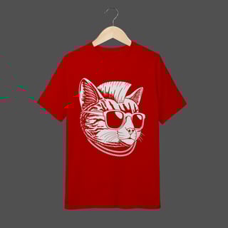 Nome do produto Camiseta Infantil (10 a 14) | Punk Cat