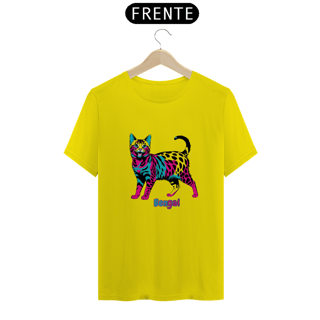 Nome do produto Camiseta Gato Bengal PopArt