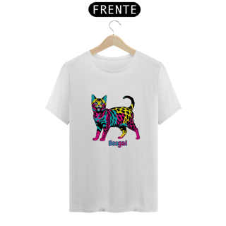 Nome do produto Camiseta Gato Bengal PopArt