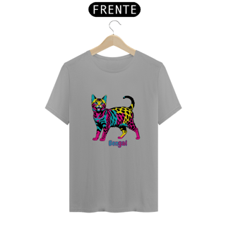 Nome do produto Camiseta Gato Bengal PopArt