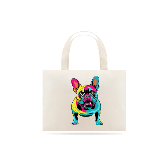 Eco Bag Buldog Francês - Pop Art