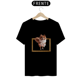Camiseta - moldura - Lulu da Pomerânia 