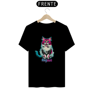 Nome do produto Camiseta Gato Ragdoll PopArt
