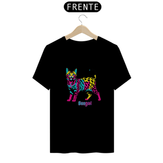 Nome do produto Camiseta Gato Bengal PopArt