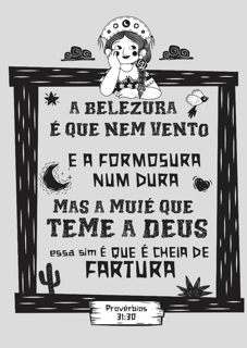 Provérbios 31:30 - Pôster