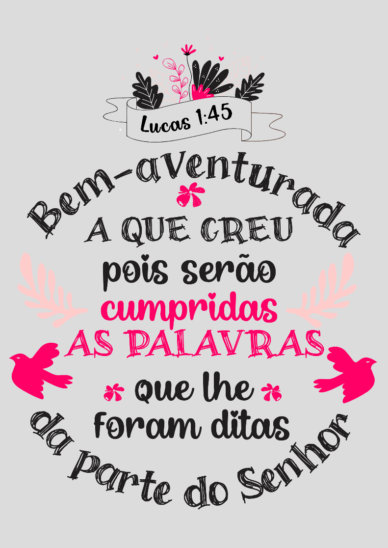 Nome do produto: Lucas 1:45 - Pôster