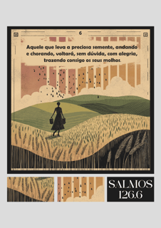 Nome do produto Salmos 126.6 - Pôster