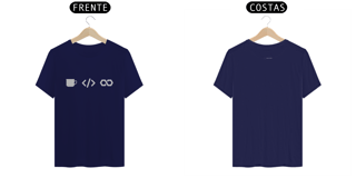 Nome do produto T-shirt Classic modelo 2 code coffee repeat