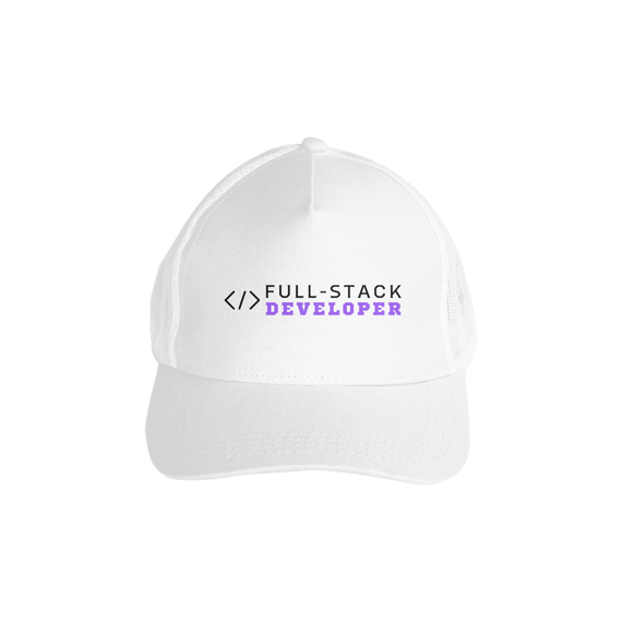 boné americano full-stack branco