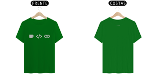 Nome do produto T-shirt Classic modelo 2 code coffee repeat