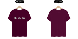 Nome do produto T-shirt Classic modelo 2 code coffee repeat