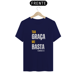 Nome do produto Camiseta Masculina Tua Graça me basta