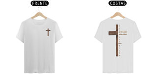 Nome do produto Camiseta Masculina Premium Deus Amou o Mundo de Tal Maneira