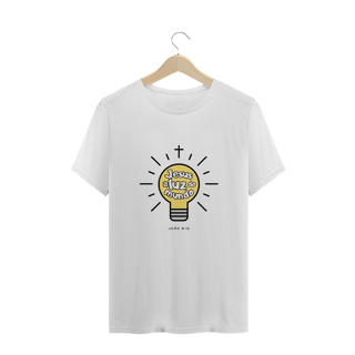 Nome do produto Camiseta Feminina Plus Size Jesus a luz do mundo