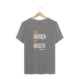 Nome do produto Camiseta Masculina Plus Size Tua Graça me basta