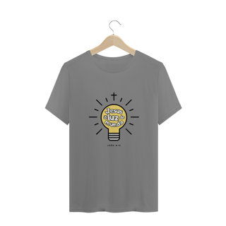 Nome do produto Camiseta Feminina Plus Size Jesus a luz do mundo