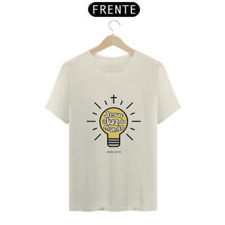 Nome do produto Camiseta Masculina Premium Jesus a luz do mundo