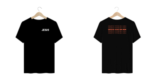 Nome do produto Camiseta Masculina Plus Size Cristo Vive em Mim