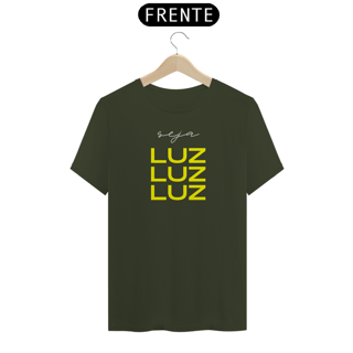 Nome do produto Camiseta Masculina Premium Seja Luz