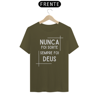 Nome do produto Camiseta Feminina Premium Nunca foi sorte sempre foi Deus