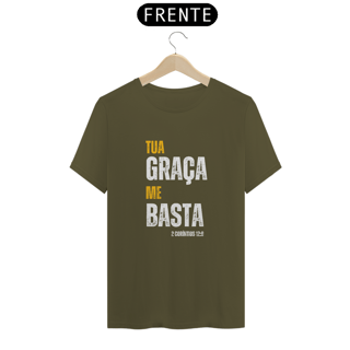 Nome do produto Camiseta Masculina Premium Tua Graça me basta