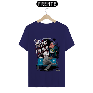 Nome do produto SUS para você, pão Sírio para mim - Light Colored/Black Background - [Prime Shirt]