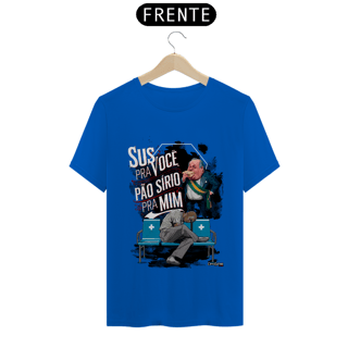 Nome do produto SUS para você, pão Sírio para mim - Light Colored/Black Background - [Prime Shirt]