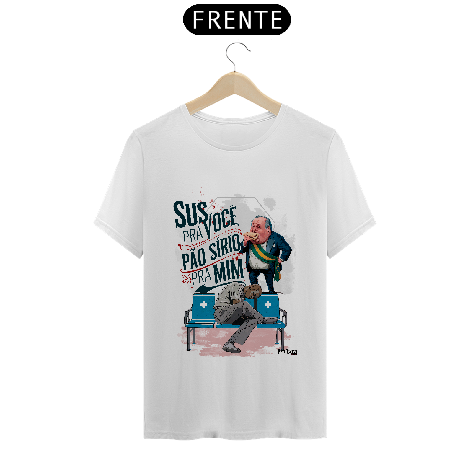 SUS para você, pãp Sírio para mim - Dark Colored/White Background - [Prime Shirt]