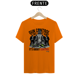 Nome do produto Camiseta - Gun Control - Dark Colored - [Prime Shirt]