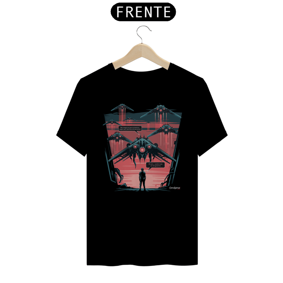 Nome do produto: Camiseta - State Interplanetary Invasion - [Prime Shirt]