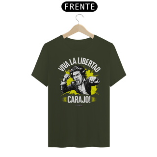 Nome do produto Camiseta - Viva La Libertad Carajo! Dark Colored #01 - [Prime Shirt]