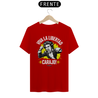 Nome do produto Camiseta - Viva La Libertad Carajo! Dark Colored #01 - [Prime Shirt]