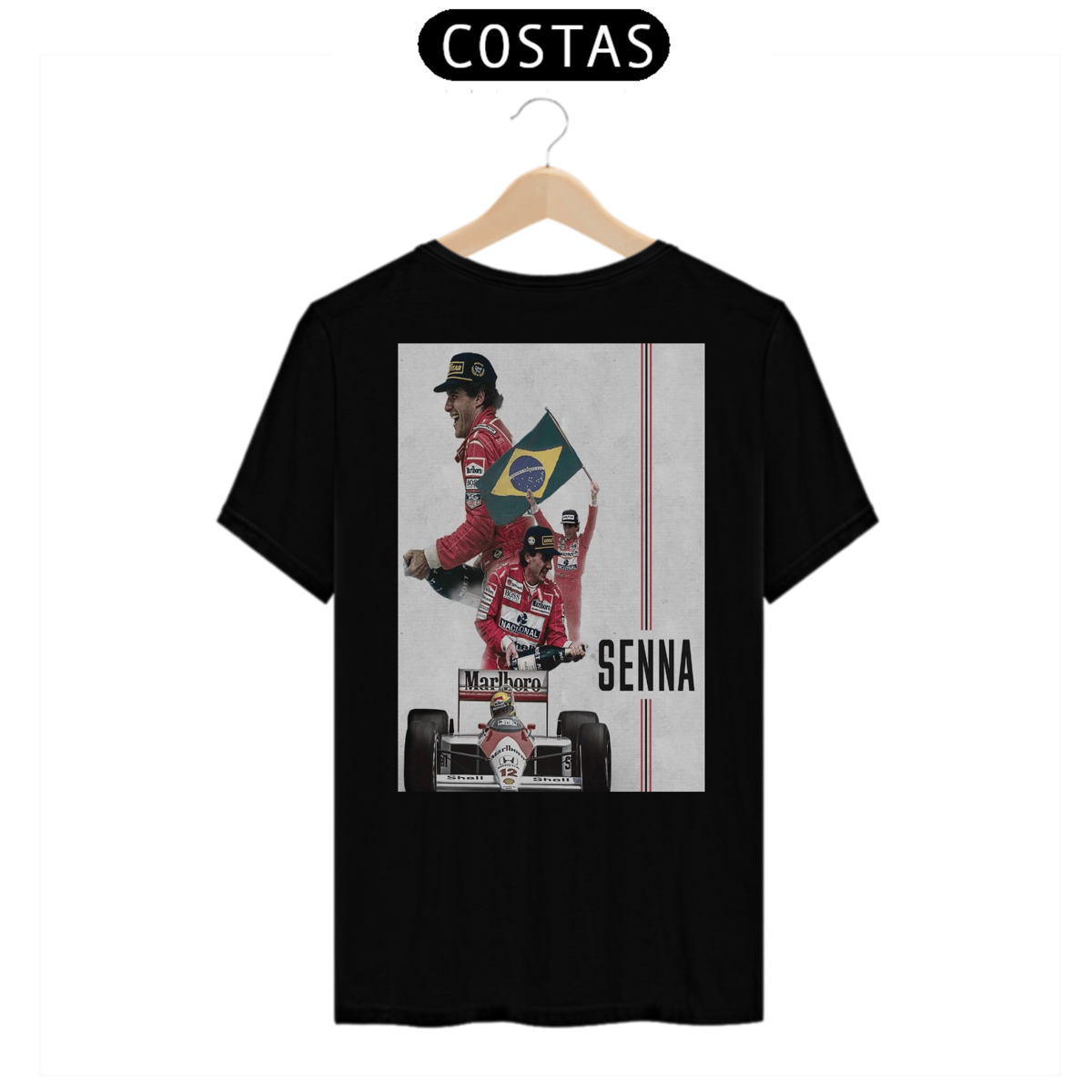 Nome do produto: Camiseta unissex Ayrton Senna