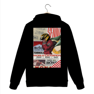 Nome do produto Moletom Ayrton Senna c/ capuz
