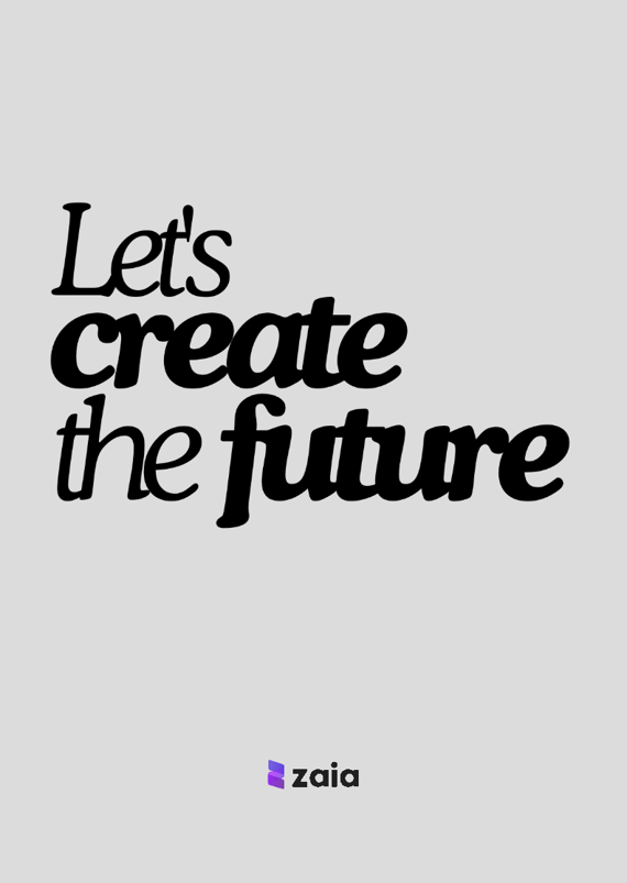Pôster Let’s Create The Future 
