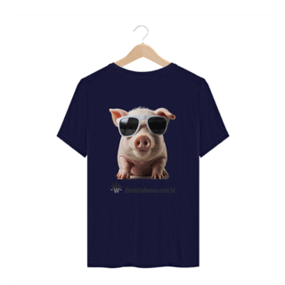 Nome do produto BonusPig1 - T-Shirt Plus-Size