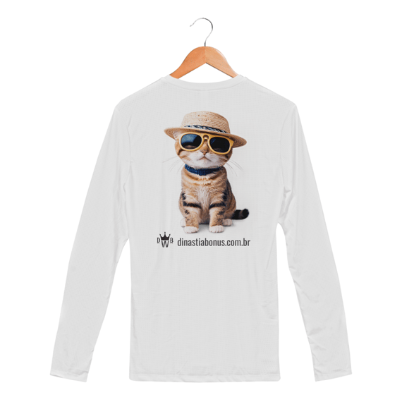 BonusCat2 - Camisa Manga Longa Sport Dry UV