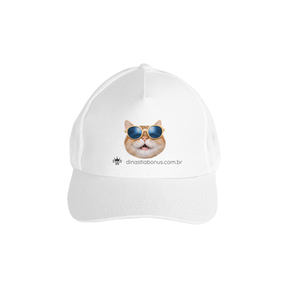 BonusCat1 - Boné Americano com tela