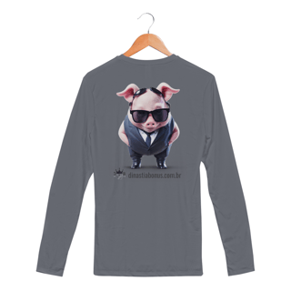 BonusPig1 - Camisa Manga Longa Sport Dry UV