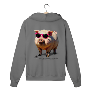 Nome do produto BonusPig1 - Moletom Com Ziper