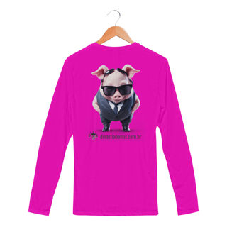 Nome do produto BonusPig1 - Camisa Manga Longa Sport Dry UV