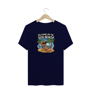 Nome do produto T-Shirt Quality Plus Size Estampa Cao na Praia Relax