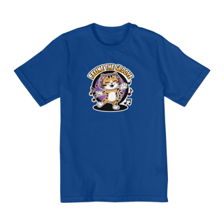 Nome do produto Quality Infantil  Camiseta 10-14 anos Estampa Gato ouvindo música