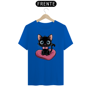 Nome do produto T-Shirt Quality Estampa Gato Preto Almofada